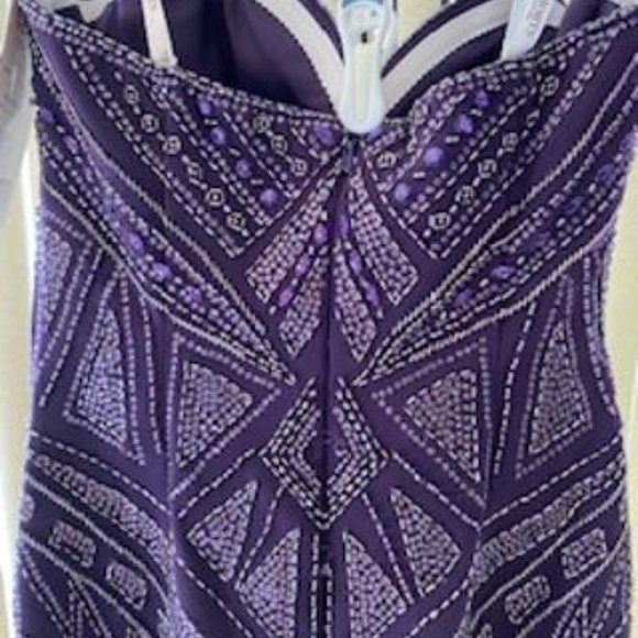 WOW!  Gape Heavily Beaded Strapless Formal Dress 4 - Picture 6 of 7